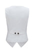 Solid Color Button Up V Neck Suit Vest